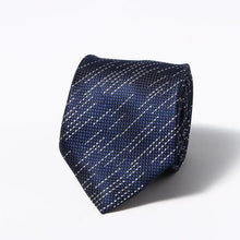 Load image into Gallery viewer, Modern Style Black Brown Wedding Neck Ties For Men Stylish Stripe Design Wedding And Casual Suit Neckties For Men
