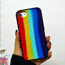 Load image into Gallery viewer, Modern Waffle Sport Shoe Sole Texture Silicone Case for iPhone 12 13 Pro Max XS XR X iPhone Mini Cover  Silicone Impact Resistant Protective Case Soft Silicone Art Phone Case
