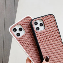 Load image into Gallery viewer, Modern Waffle Sport Shoe Sole Texture Silicone Case for iPhone 12 13 Pro Max XS XR X iPhone Mini Cover  Silicone Impact Resistant Protective Case Soft Silicone Art Phone Case
