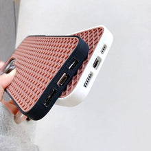 Load image into Gallery viewer, Modern Waffle Sport Shoe Sole Texture Silicone Case for iPhone 12 13 Pro Max XS XR X iPhone Mini Cover  Silicone Impact Resistant Protective Case Soft Silicone Art Phone Case
