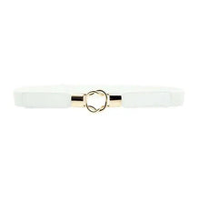Load image into Gallery viewer, Modern Wide Fabric Strap Silver Metal Buckle Belts For Women Trendy Fashion Stretchable Classic Belts
