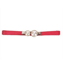 Load image into Gallery viewer, Modern Wide Fabric Strap Silver Metal Buckle Belts For Women Trendy Fashion Stretchable Classic Belts
