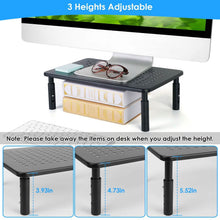 Load image into Gallery viewer, Monitor Stand Riser 3 Height Adjustable Desk
