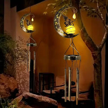 Load image into Gallery viewer, Moon Fairy Solar Wind Chimes Outdoor
