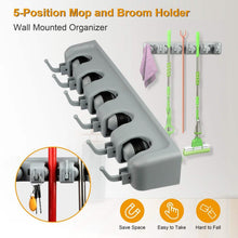 Load image into Gallery viewer, Mop Holder Wall Mount Organizer
