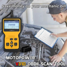 Load image into Gallery viewer, MOTOPOWER MP69033 OBD2 Scanner Universal Car Engine Fault Code Reader
