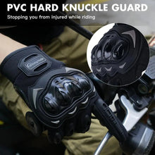 Load image into Gallery viewer, Motorcycle Breathable Glove Strong PVC Touch Screen Full Finger Motorbike Racing Riding Bicycle Summer Gloves
