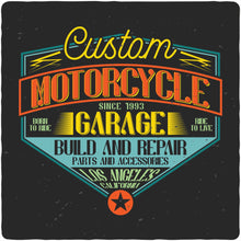 Load image into Gallery viewer, Motorcycle Garage Men's Bamboo Viscose/Organic Cotton Short Sleeve Graphic T-Shirt
