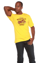 Load image into Gallery viewer, Motorcycles Garage Men's Bamboo Viscose/Organic Cotton Short Sleeve Graphic T-Shirt
