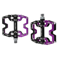 Load image into Gallery viewer, Mountain Bicycle Pedals Cycling Ultralight Aluminum Alloy 3 Bearings Pedals Bike Pedals Flat Bike Pedal Ultra-Light Aluminum Alloy Sealed Bearing With Cleats Pedal Suitable For Mountain Bike Bicycle
