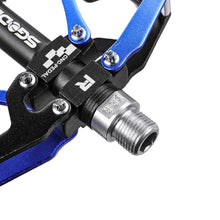 Load image into Gallery viewer, Mountain Bike 1 Pair Pedals Aluminum Alloy Cycling Bicycle Ultralight Wide Platform Anti-slip Pedal Bike Pedals Metal Bicycle Pedals Sealed Bearing Aluminum Alloy Mountain Bike Pedals Flat
