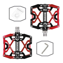 Load image into Gallery viewer, Mountain Bike 1 Pair Pedals Aluminum Alloy Cycling Bicycle Ultralight Wide Platform Anti-slip Pedal Bike Pedals Metal Bicycle Pedals Sealed Bearing Aluminum Alloy Mountain Bike Pedals Flat
