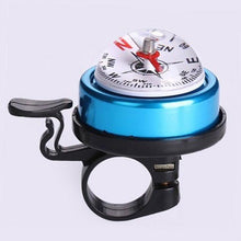 Load image into Gallery viewer, Mountain Bike Bicycle Bell Bike Compass Bicycle Bells Handlebar Aluminum Compass Ring Cycling Bike Horn Bicycle Accessories Bicycle Bell Bike Bell With Compass And Loud Crisp Clear Sound For Scooter Mountain Bike Road Bike
