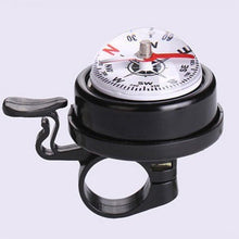 Load image into Gallery viewer, Mountain Bike Bicycle Bell Bike Compass Bicycle Bells Handlebar Aluminum Compass Ring Cycling Bike Horn Bicycle Accessories Bicycle Bell Bike Bell With Compass And Loud Crisp Clear Sound For Scooter Mountain Bike Road Bike

