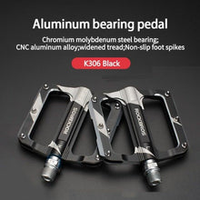 Load image into Gallery viewer, Mountain Bike Bicycle Pedals Cycling Ultralight Aluminum Alloy 4 Bearings Pedals Bike Pedals Flat Advanced 4 Bearings Mountain Bike Pedals Platform Bicycle Flat Alloy Pedals
