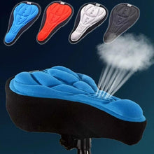 Load image into Gallery viewer, Mountain Bike Saddle Cover Thick Breathable Super Soft Bicycle Saddle Silicone Sponge Bike Seat Sports Bike Seat Cover Padded Bike Seat Cushion Bicycle Saddle Pad For Women Men With Hollow Design
