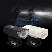 Load image into Gallery viewer, Mountain Cycle Front Back Headlight Lamp Flashlight Cycle Light 300 Lumens 3 Modes Bike Bicycle Light Bicycle Lights Super Bright LED Bike Lights For Night Riding Bike Headlight With USB LED Rechargeable
