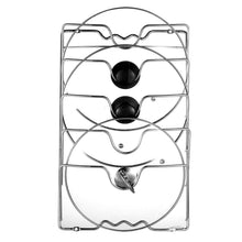 Load image into Gallery viewer, Mounted Pot Lid Rack Pot Cover Organizer
