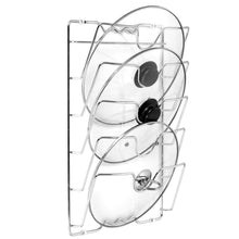 Load image into Gallery viewer, Mounted Pot Lid Rack Pot Cover Organizer
