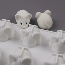 Load image into Gallery viewer, Mouse Silicone Mold Cake Jelly Mouse Silicone Mold Fondant Mold Mouse Shape Mouse Cake Mold Cookie Chocolate Decorating Tools Silicone Mold With Hole Candy Chocolate Fondant Mold For Soap Pudding Jelly Cupcake Decoration
