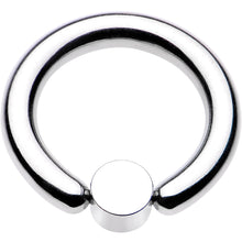 Load image into Gallery viewer, 8G 1/2 Aqua Faux Opal 5mm Disc BCR Captive Ring
