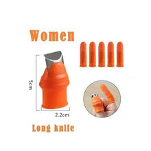 Load image into Gallery viewer, Multi-Functional 1 Set Silicone Finger Protector With Blade For Fruits Vegetable Thumb Knife Finger Guard Kitchen Accessories
