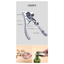 Load image into Gallery viewer, Multi-Functional Imitating Stainless Steel Garlic Press Crusher Kitchen Cooking Ginger Squeezer Masher Handheld Ginger Mincer Tools
