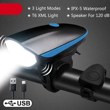 Load image into Gallery viewer, Multifunction Bicycle Light Ultra Bright With Electric 130dB Horn Bicycle Bell Bike Light Rainproof LED Bike Tail Light 2 Pack Bright Bicycle Rear Cycling Safety Flashlight Light Mode Options High Intensity Led Rear Light Fits On Any Bike

