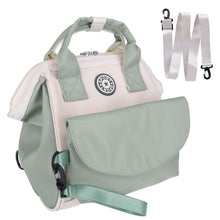 Load image into Gallery viewer, Multifunctional Diaper Changing Bag with 2 Insulated Pockets Commute Bag
