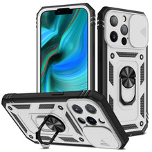 Load image into Gallery viewer, Multifunctional Heavy Duty Front and Back Full Body Shockproof Bumper Protection Cover Case For iPhone 13 12 11 Pro Max X Max 8 Plus Case Heavy Duty with Camera Rotate Kickstand Sturdy Shockproof Cover
