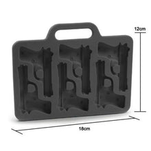 Load image into Gallery viewer, Multifunctional Ice Cube Maker Creative Silica Gel Gun Bullet Skull Shape Tray Mold Home Bar Party Cool Whiskey Wine Ice Cream Bar Tool
