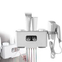 Load image into Gallery viewer, Multifunctional Wall Mount Toothbrush Organizer
