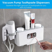 Load image into Gallery viewer, Multifunctional Wall Mount Toothbrush Organizer
