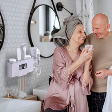 Load image into Gallery viewer, Multifunctional Wall Mount Toothbrush Organizer
