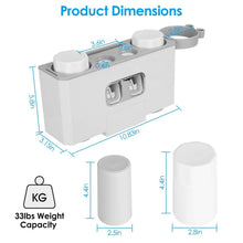 Load image into Gallery viewer, Multifunctional Wall Mount Toothbrush Organizer
