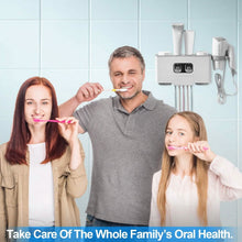 Load image into Gallery viewer, Multifunctional Wall Mount Toothbrush Organizer
