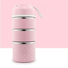 Load image into Gallery viewer, Multilayer Cute Thermal Lunch Box Stainless Steel Food Container
