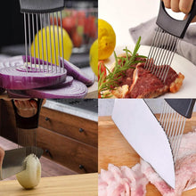 Load image into Gallery viewer, Multipurpose Stainless Steel Assistant Vegetable and Meat Slicer Holder
