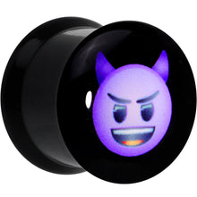 Load image into Gallery viewer, 1/2 Licensed Purple Devil emoji Acrylic Double Flare Plug Set
