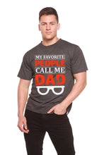 Load image into Gallery viewer, My Favorite People Call Me Dad Men's Bamboo Viscose/Organic Cotton Short Sleeve Graphic T-Shirt
