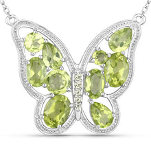 Load image into Gallery viewer, 4.65 Carat Genuine Peridot .925 Sterling Silver Necklace
