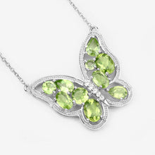 Load image into Gallery viewer, 4.65 Carat Genuine Peridot .925 Sterling Silver Necklace
