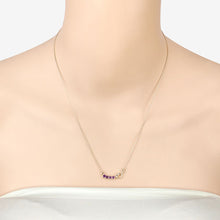 Load image into Gallery viewer, 0.24 Carat Genuine Amethyst .925 Sterling Silver Necklace
