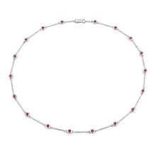 Load image into Gallery viewer, 2.34 Carat Genuine Ruby .925 Sterling Silver Necklace
