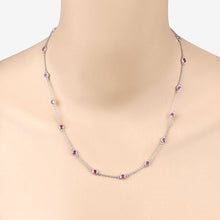 Load image into Gallery viewer, 2.34 Carat Genuine Ruby .925 Sterling Silver Necklace
