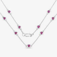 Load image into Gallery viewer, 2.34 Carat Genuine Ruby .925 Sterling Silver Necklace
