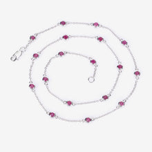 Load image into Gallery viewer, 2.34 Carat Genuine Ruby .925 Sterling Silver Necklace
