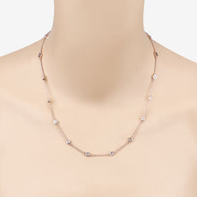 Load image into Gallery viewer, 1.62 Carat Genuine Morganite .925 Sterling Silver Necklace
