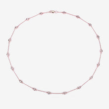 Load image into Gallery viewer, 1.62 Carat Genuine Morganite .925 Sterling Silver Necklace

