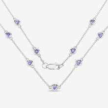 Load image into Gallery viewer, 1.80 Carat Genuine Tanzanite .925 Sterling Silver Necklace
